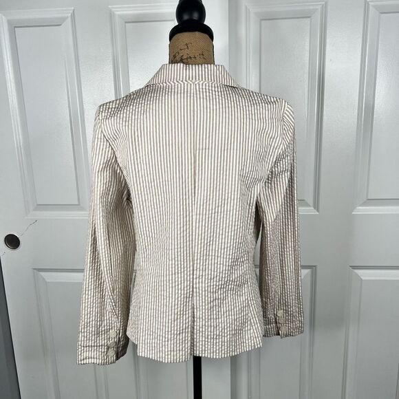 Sandro Cream Striped Blazer - Picture 5 of 8